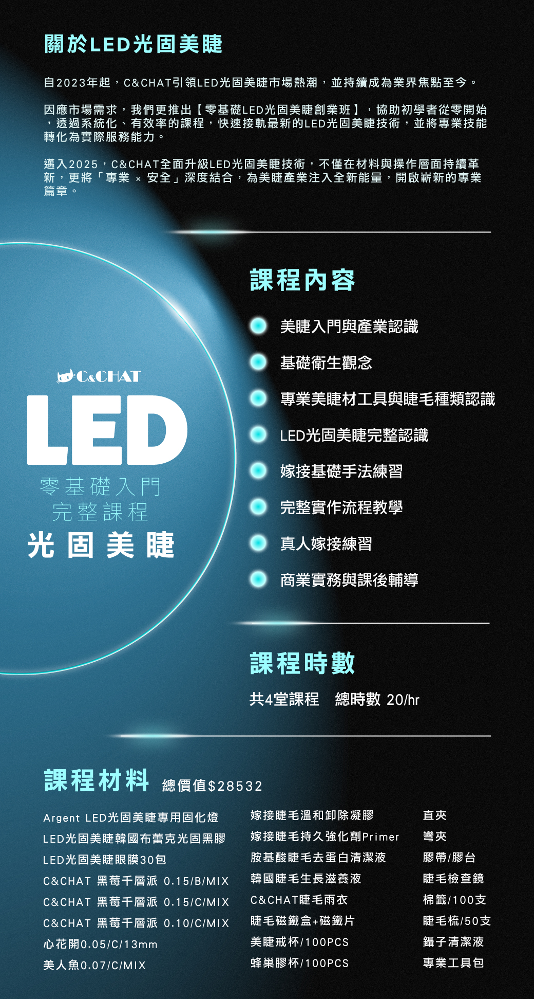 零基礎也能學會！LED 光固美睫創業班｜快速、安全、舒適技術