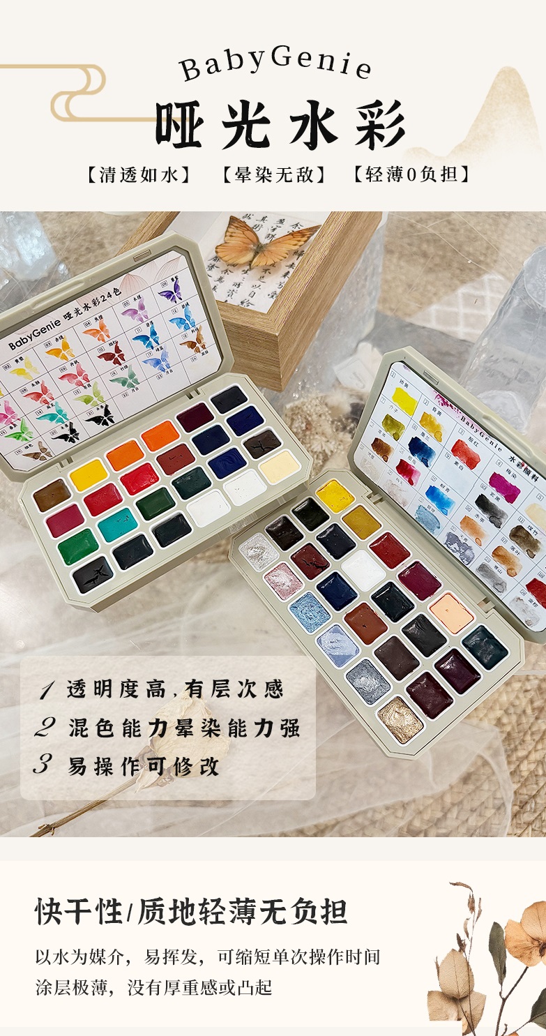 啞光水彩 美甲水彩 大師級水彩
