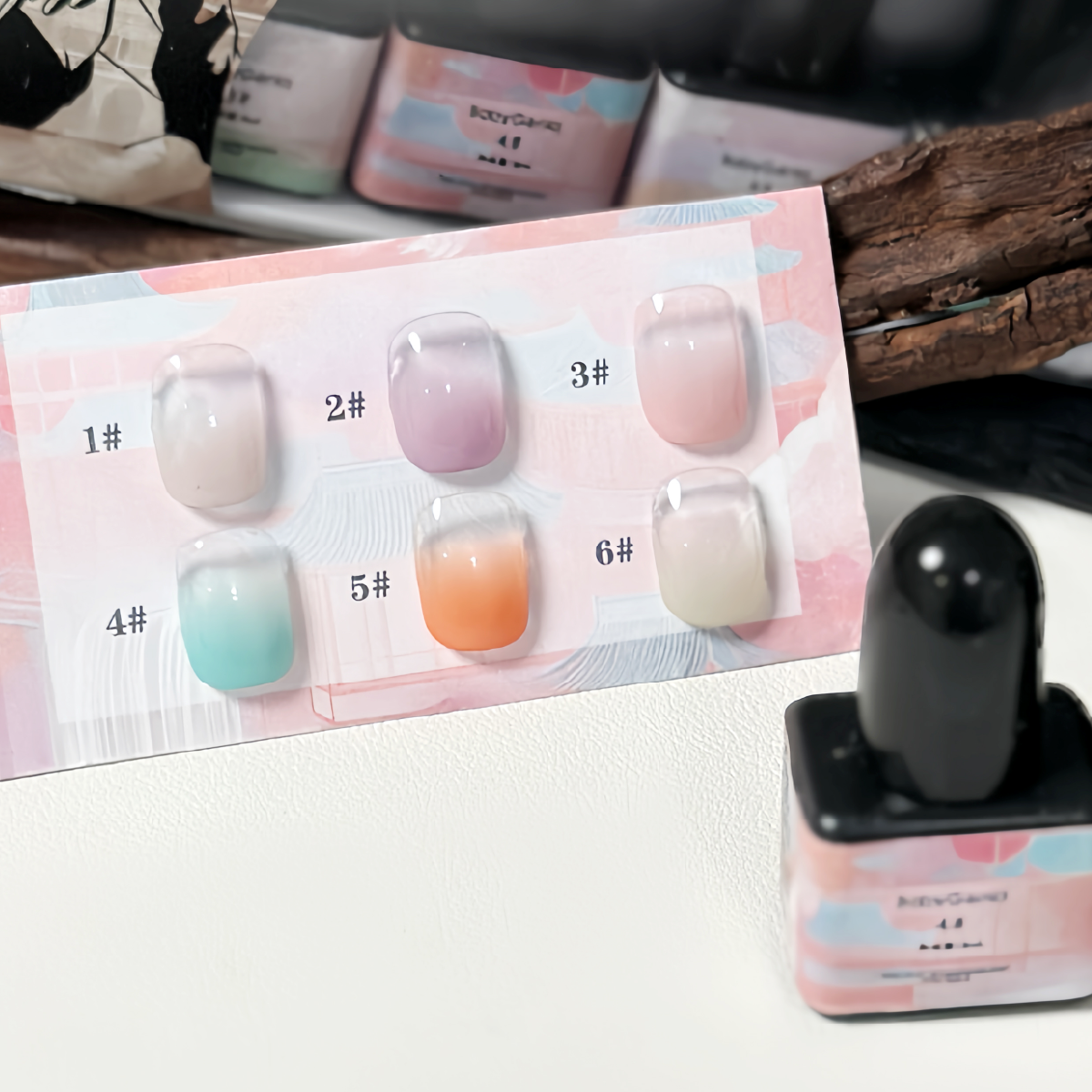 babygenia拍拍噴繪美甲凝膠1-6